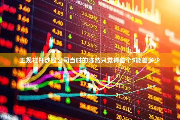 正规杠杆炒股公司当时的陈然只觉得差个S能差多少